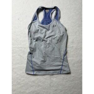 Under Armour Womens Blue Running Tank Top Shirt Size Small